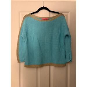 Blue and Gold Lilly Pulitzer Sweater Size Small